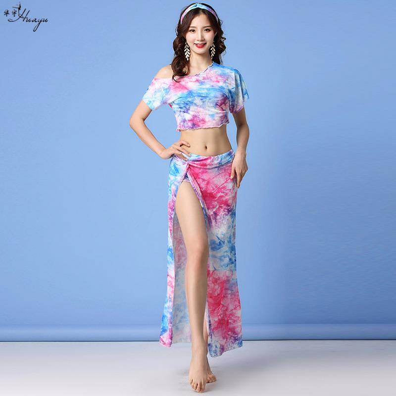 Huayu Dance Belly Dance Summer Sexy Gargam Skirt Set Fairy Oriental Dance Services Beginner Clothing