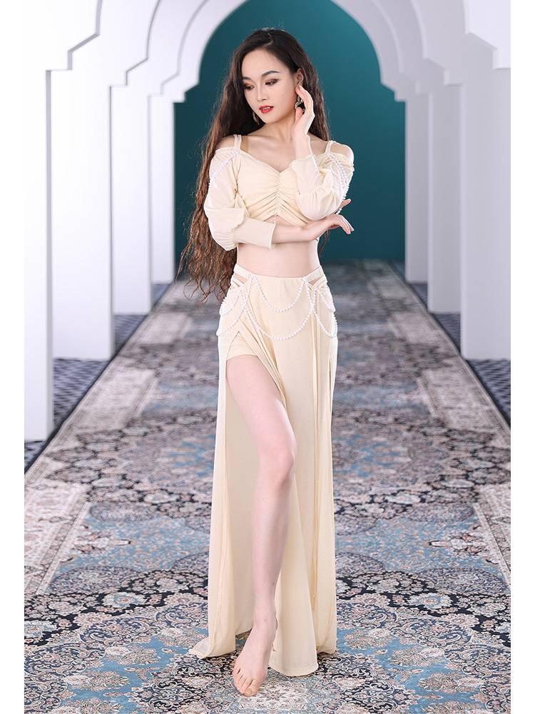Belly dance skirt Oriental dance skirt sexy dance long skirt Indian dance exercise uniforms under the performance clothes jacket suit