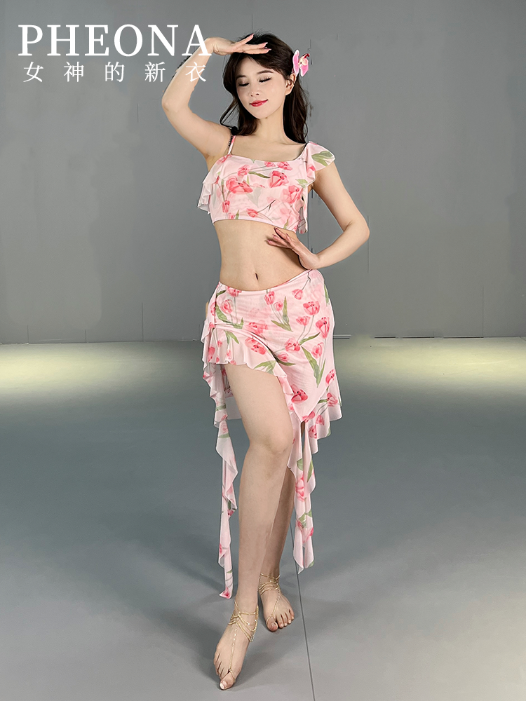 Goddess's new clothes 2024 new belly dance service original design beginner practitioner simplicity performance clothes T004