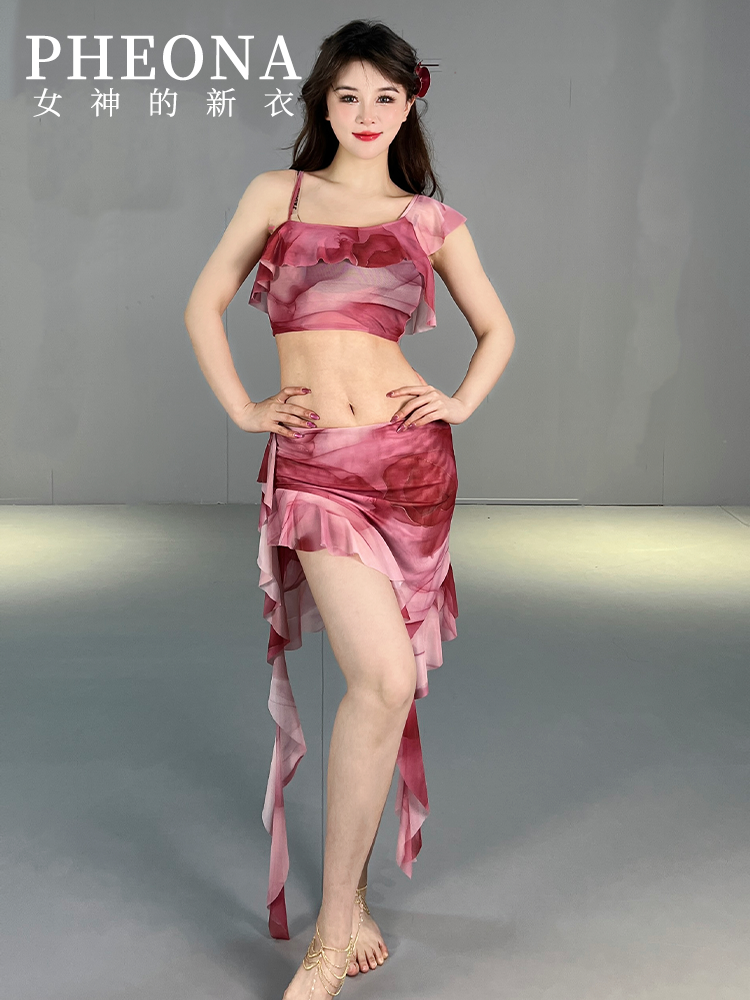 Goddess's new clothes 2024 new belly dance service original design beginner practitioner simplicity performance clothes T004