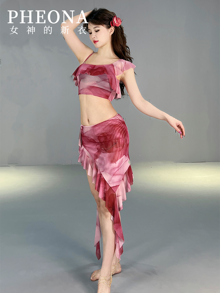 Goddess's new clothes 2024 new belly dance service original design beginner practitioner simplicity performance clothes T004
