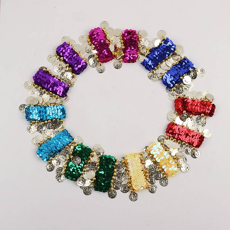 Special offer with boutique belly dance hand ring bracelet dance jewelry accessories Indian dance hand -made sequin fashion bracelet
