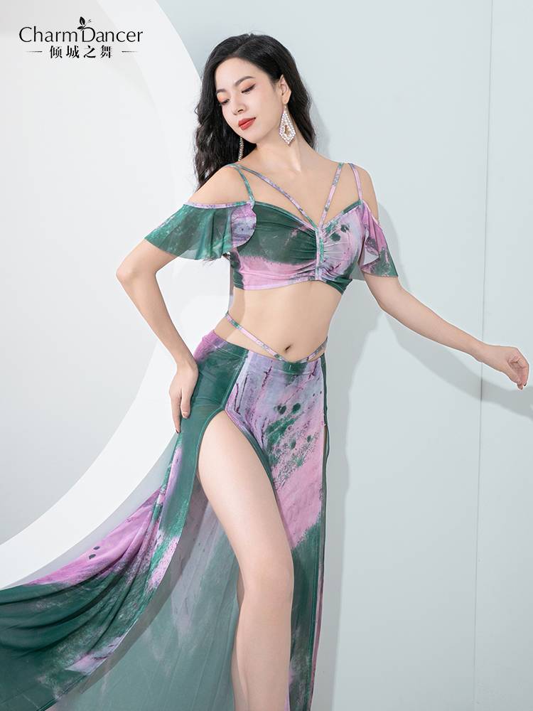 The dance of the city dance belly dance exercise service 2024 new niche printing net Saito Oriental dance exercise service group uniform
