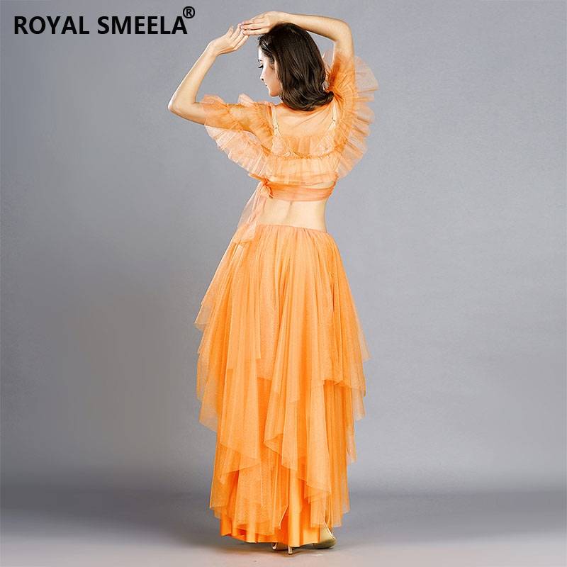 Belly dance exercise service 2022 new set mesh mesh winter female beginner Oriental dance dance sexy exercise service