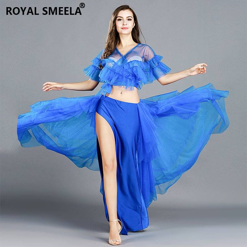 Belly dance exercise service 2022 new set mesh mesh winter female beginner Oriental dance dance sexy exercise service