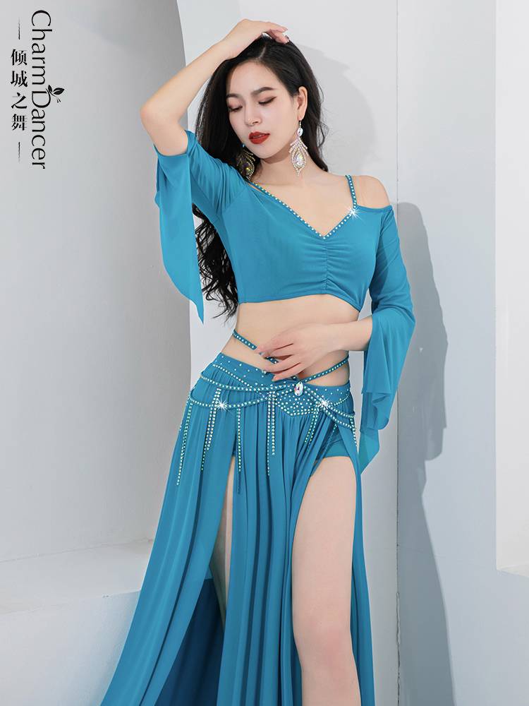 Qingcheng Dance Belly Dance Clothing 2024 New Simple and Permanent Net Said Performance Performance Performance Team Server
