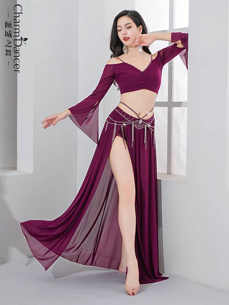 Qingcheng Dance Belly Dance Clothing 2024 New Simple and Permanent Net Said Performance Performance Performance Team Server
