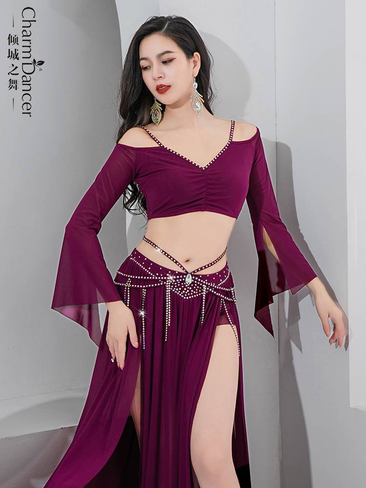 Qingcheng Dance Belly Dance Clothing 2024 New Simple and Permanent Net Said Performance Performance Performance Team Server