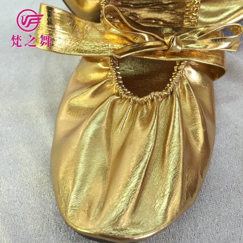 Van's Dance Belly Dance Shoes Soft Waves high heels with heel dance practice shoes Indian dance watch performance shoe golden color