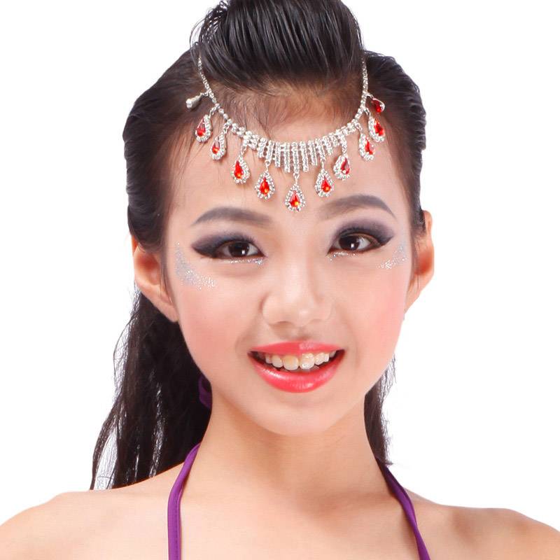 Adult belly dance accessories, eyebrows, children's Indian dance earrings without ear pierced dance earrings, earrings, earrings
