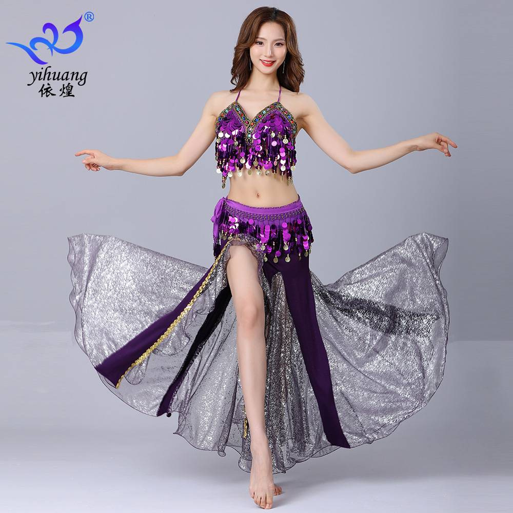 Belly Dance Set 2024 New Xinjiang Egypt's Indian Dance Services high -end performance dress skirt female practice clothing