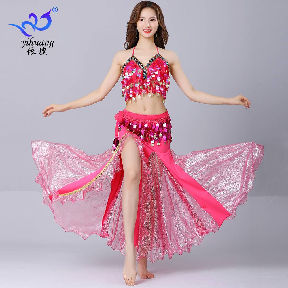 Belly Dance Set 2024 New Xinjiang Egypt's Indian Dance Services high -end performance dress skirt female practice clothing