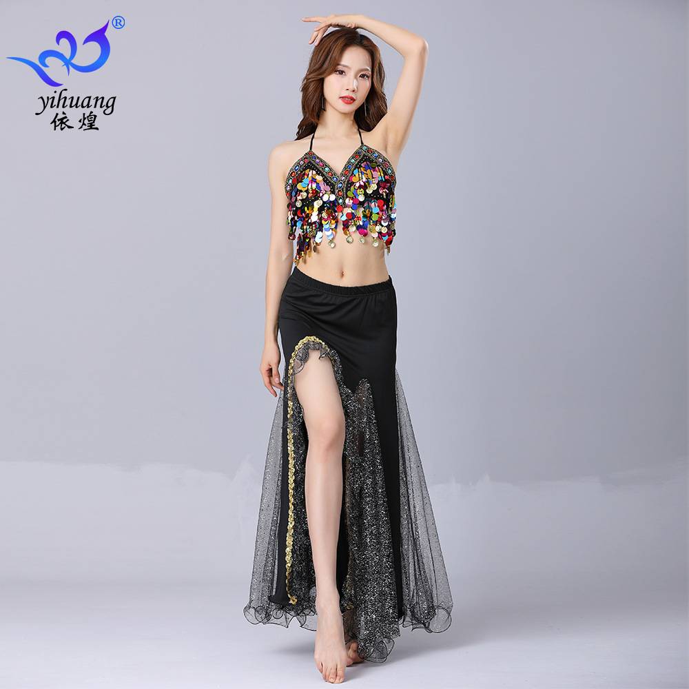 Belly Dance Set 2024 New Xinjiang Egypt's Indian Dance Services high -end performance dress skirt female practice clothing