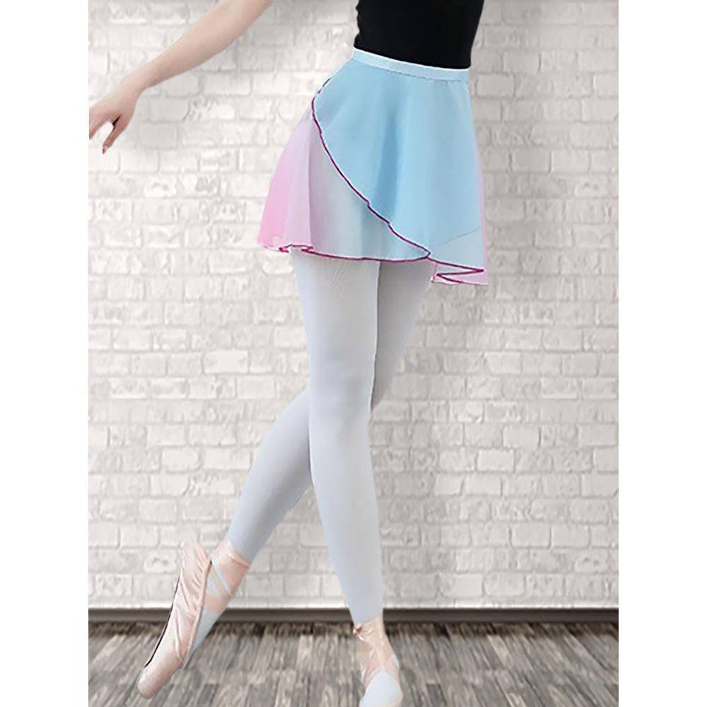 Ballet mini skirt adult belly dance a skirt dance dance skirt covered hip skirt small skirt gradient gauze skirt