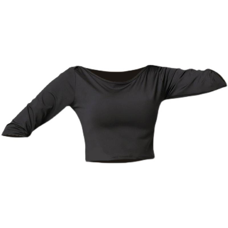 Belly Dance top 2024 new upper upper upper body clothing sexy short -sleeved exercise uniform Modal summer women's clothing