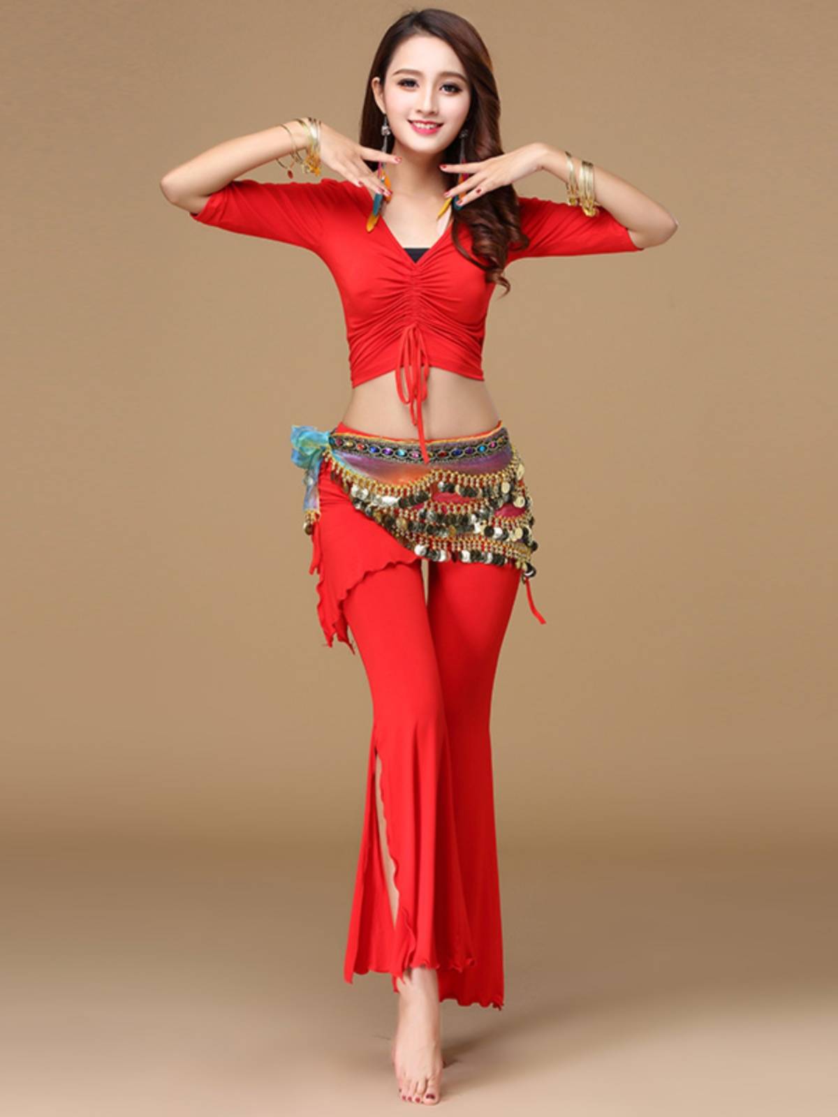 Belly dance dance practice suit suit
