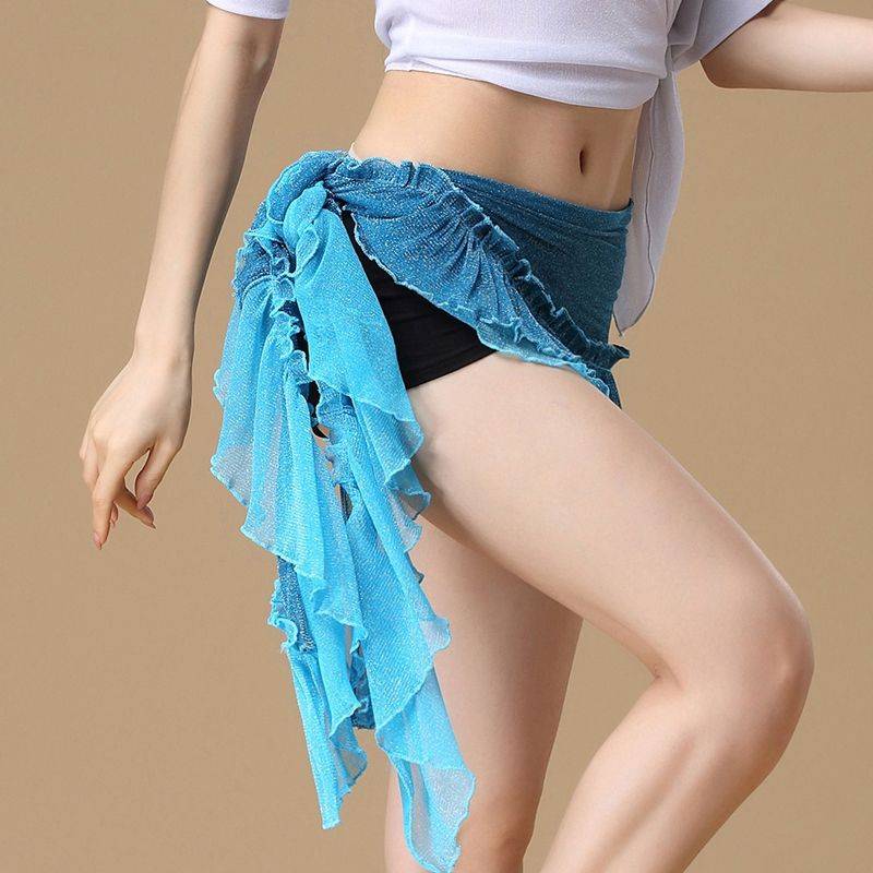 Dance hip skirt 2024 new belly dance hip scarf one -piece beginner waist scarf oriental dance hip skirt performance
