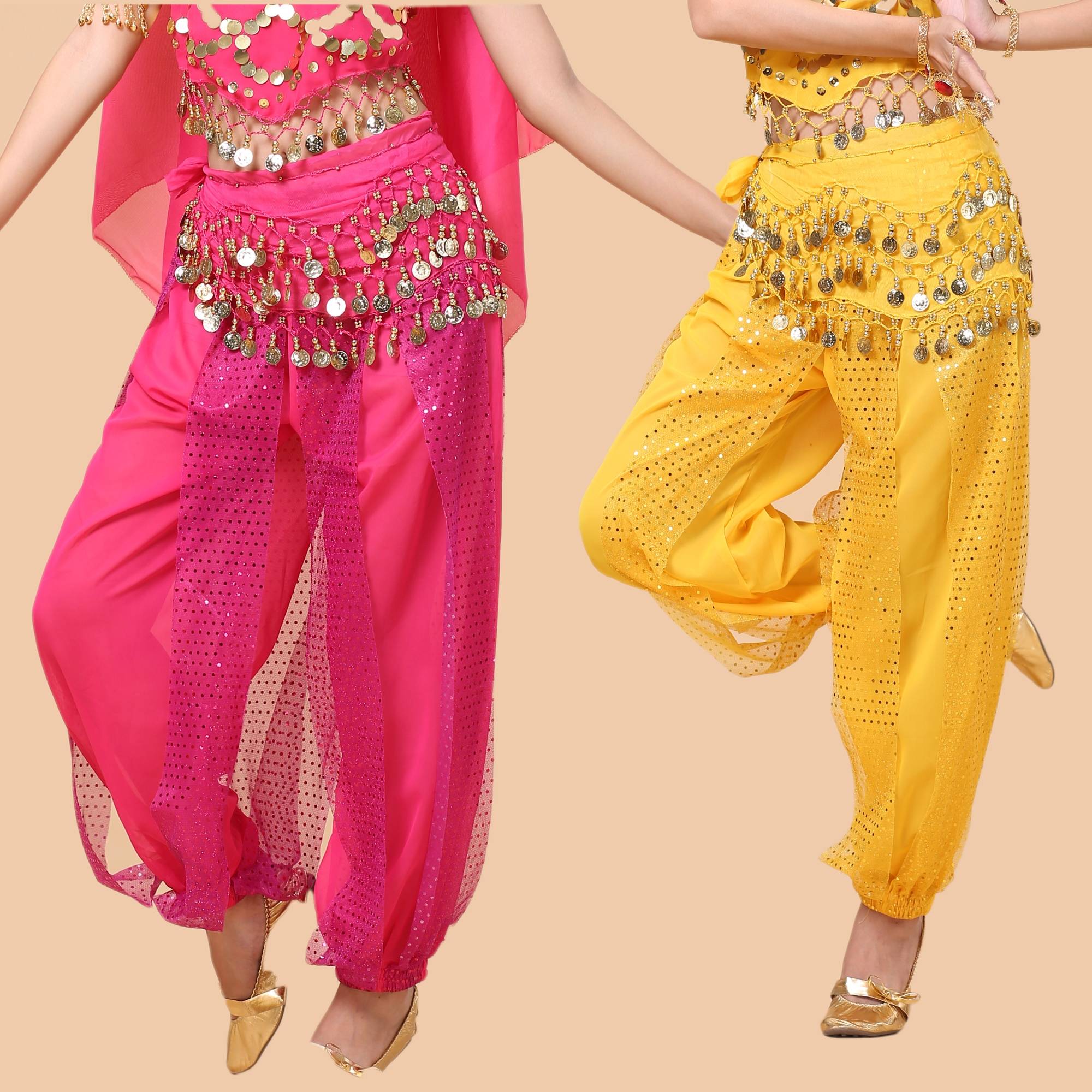 Special offer Indian dance performance, practice pants belly dance pants dancing pants dance pants practice pants bright spot lantern pants