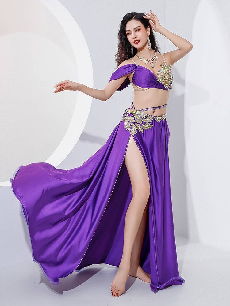 2022 teachers' new Oriental belly dance performance stage group performance dance service fashion sexy and elegant big skirt