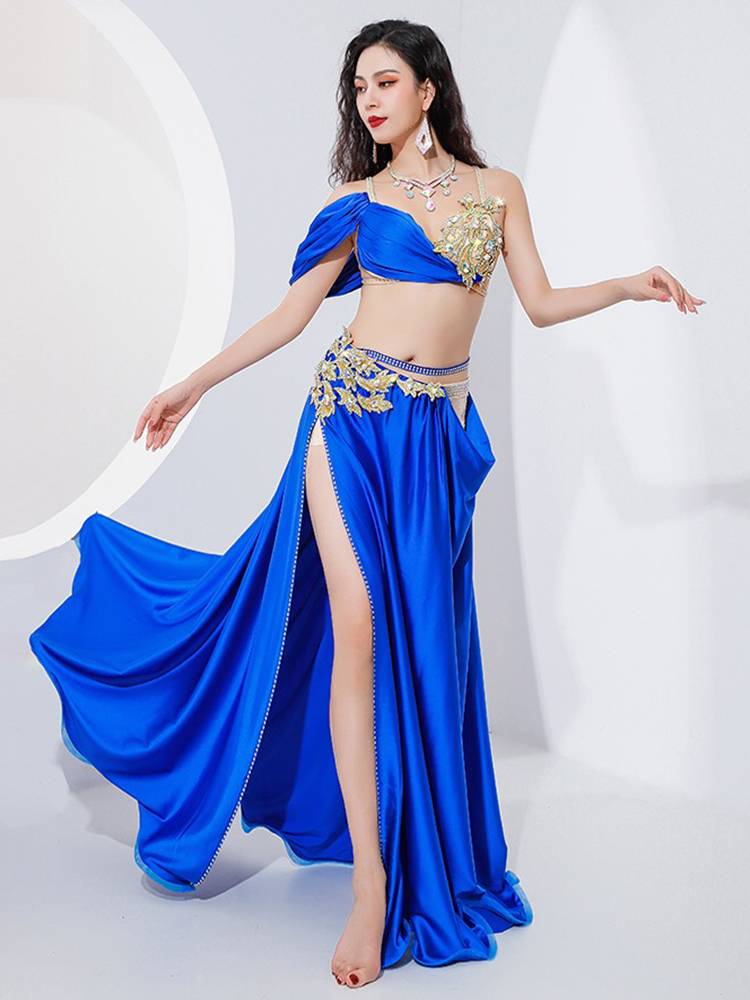 2022 teachers' new Oriental belly dance performance stage group performance dance service fashion sexy and elegant big skirt