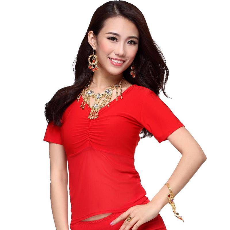 2024 New Belly Dance Top New Female Delivery Gonggong Gong 202 New beginner Short Sleeve Net Summer Summer