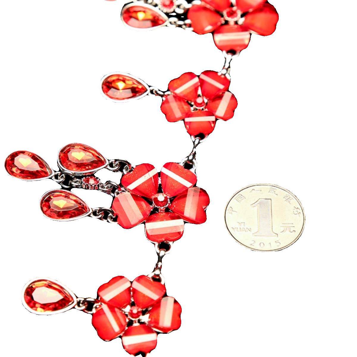 The new light -belly dance chain 2023 new inlaid peach blossom diamond diamond chain practice dance dance belt