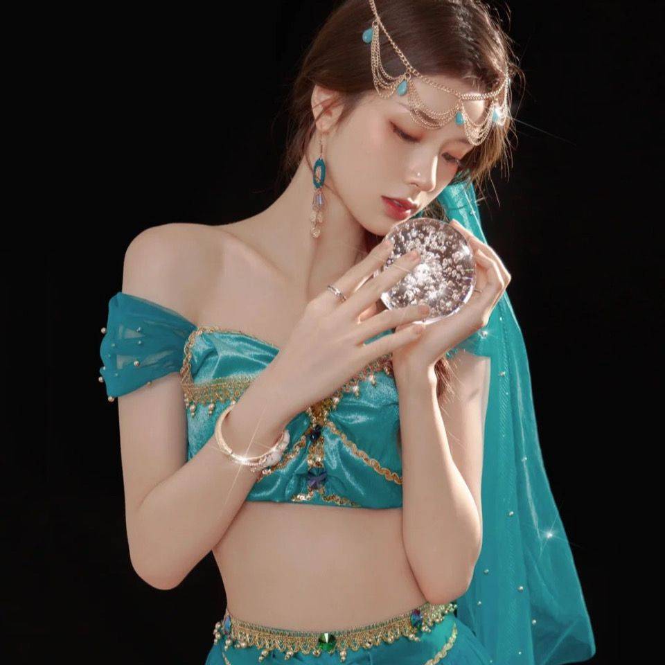Dance Performance Services Female Belly Dance Clothing Western Western Western Western Style Style Jasmine Princess Xinjiang Dunhuang Resort Set