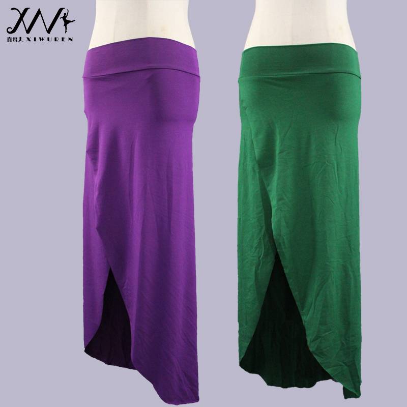 Yingzi New Belly Dance Practice Hip Scarf Classic Skirt Moder Cotton Belly Dance Belly Dance Long Skirt
