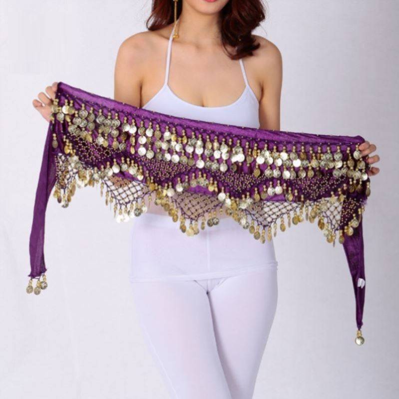 Belly dance waist chain new skirt dance dance waist scarf performance lower half body skirt fart curtain adult Indian dance performance hip towel