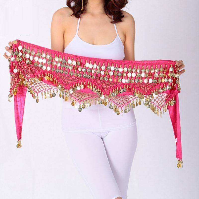 Belly dance waist chain new skirt dance dance waist scarf performance lower half body skirt fart curtain adult Indian dance performance hip towel
