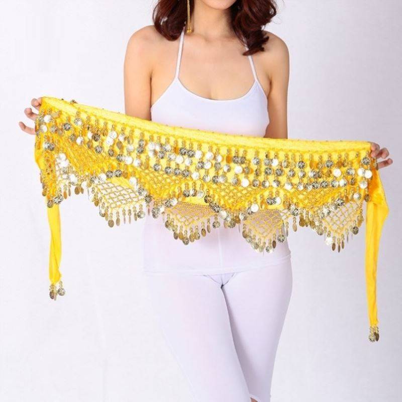 Belly dance waist chain new skirt dance dance waist scarf performance lower half body skirt fart curtain adult Indian dance performance hip towel