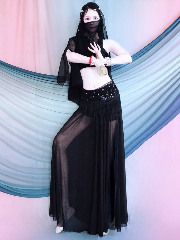 New Indian Dance Stage Performance Services Practice National Dance Server Adult Sleeve Joto Skirt Set Annual Meeting