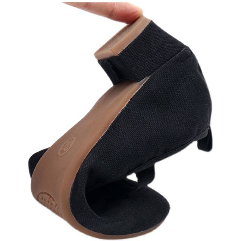 Bringing dance shoes Female soft bottom training shoes Xia adult teacher shoes special and heel belly belly nation national ballet