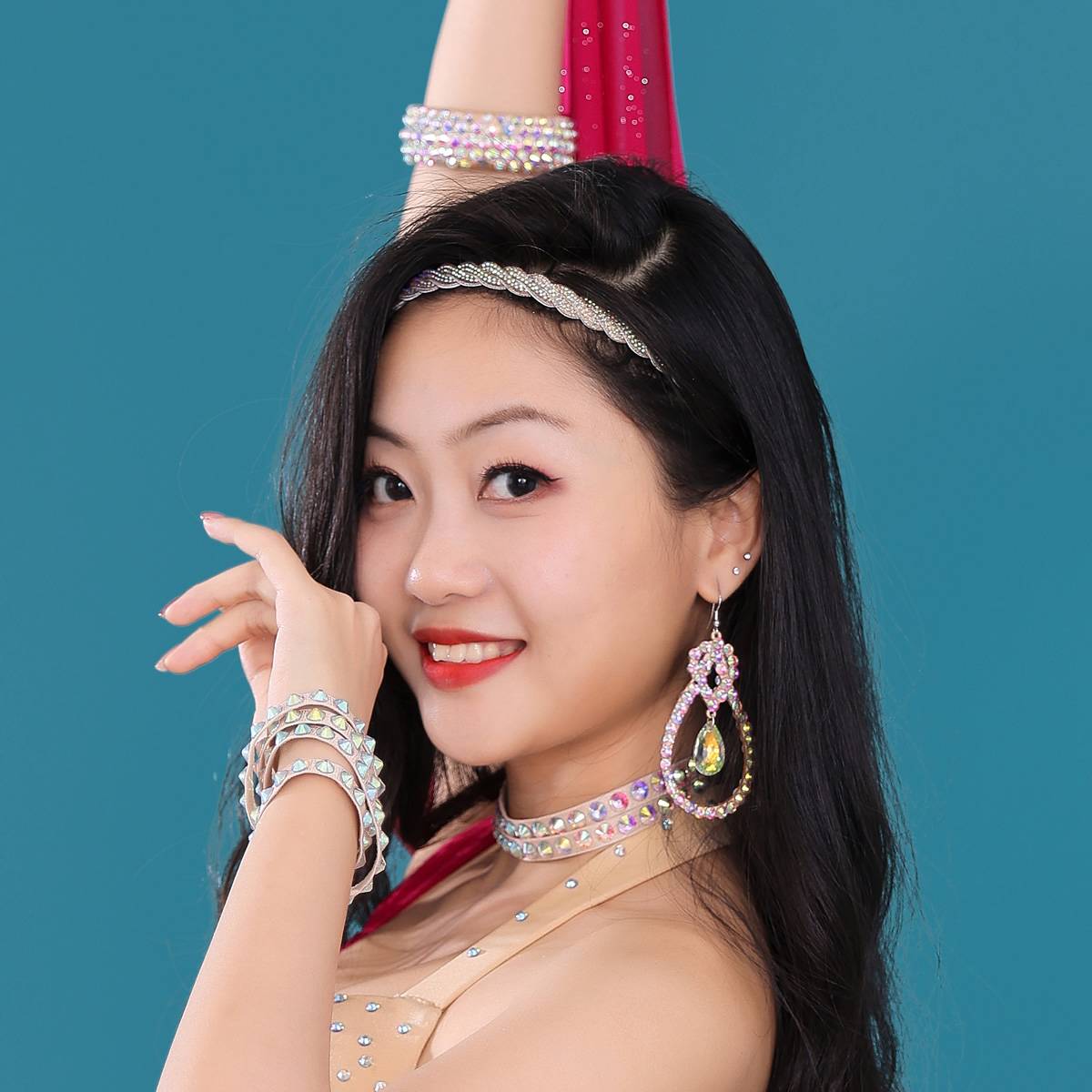 Dancer Oriental Dance Head Gowers 2021 New Belly Dance Handmade Accessories Exotic Forehead Hair Mosaur