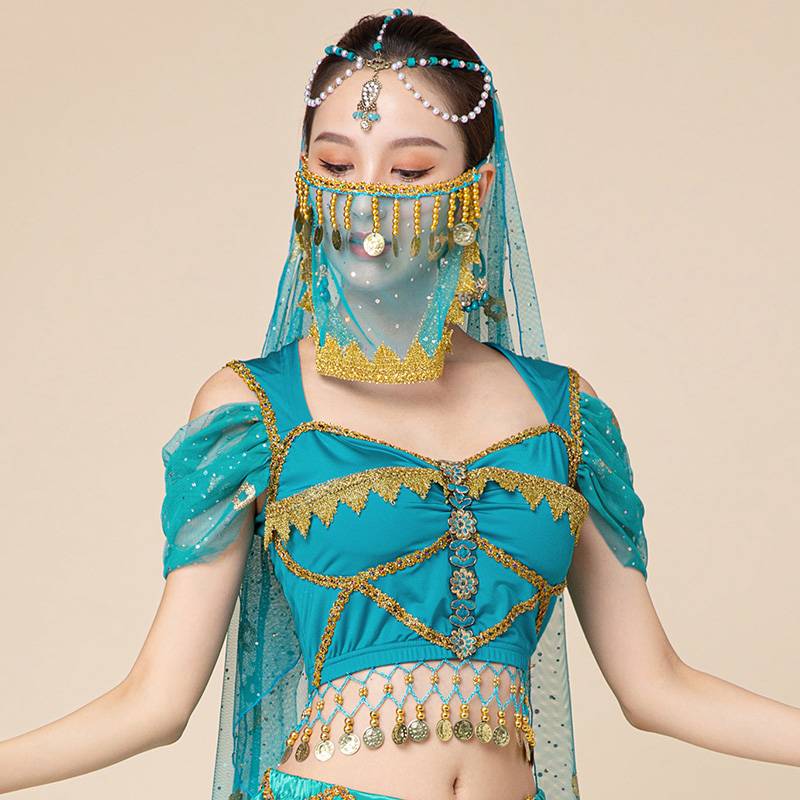 Indian dance court style dance jacket jasmine belly dance clothing Pokémon performed service service for Dunhuang national dance