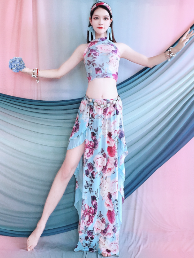 Belly Dance 2024 new practice clothing beginner clothes Oriental dance dance dress skirt set summer female