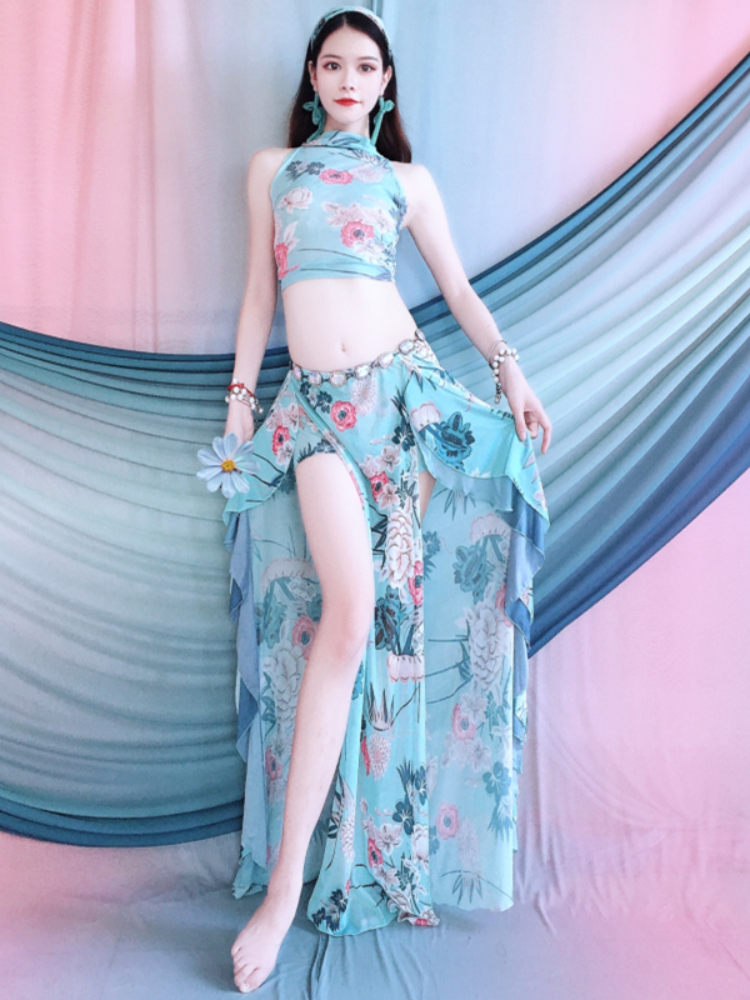 Belly Dance 2024 new practice clothing beginner clothes Oriental dance dance dress skirt set summer female
