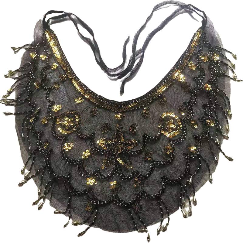 Belly Dance Adult Children's Mulled Plum Sequenant Indian Dance accessories Live Performance Performance Prop Halled Scarf MS