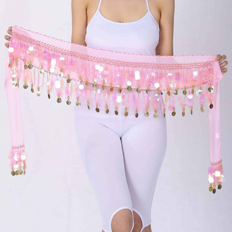 Belly dance waist chain flash film stage performance hip Simi Indian dance belt oriental dance practice waist chain