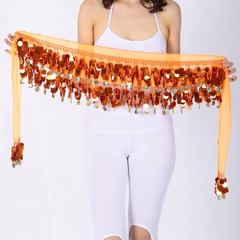 Belly dance waist chain flash film stage performance hip Simi Indian dance belt oriental dance practice waist chain