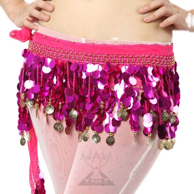 Belly dance waist chain flash film stage performance hip Simi Indian dance belt oriental dance practice waist chain