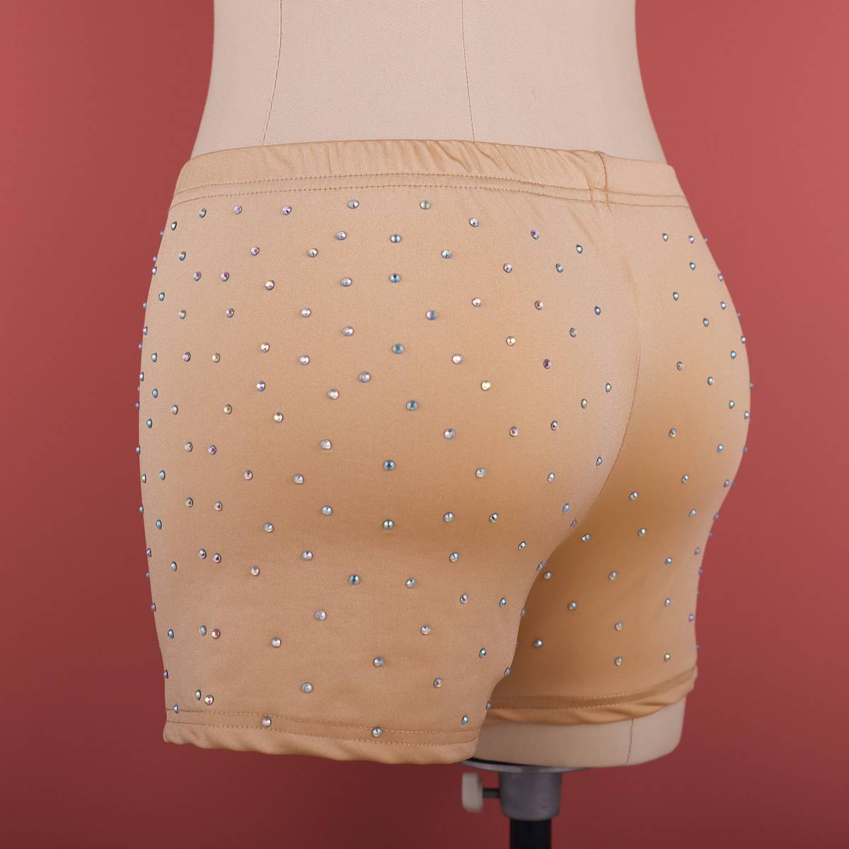 Safety pants belly dance leggings anti -glowing, bottoming diamond diamond four -corner shorts dance bottom pants lining