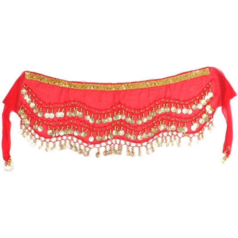 Belly dance waist chain female Indian dance new beginner hip scarf sequin with Phnom Penh Plaza Xinjiang dance clothing belt
