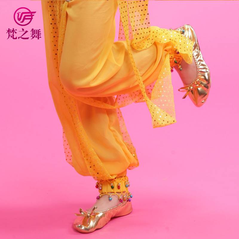 Belly Dance Shoes Indian Dance Shoes Performance Shoes Practice Shoes Practice Shoes Soft Women's Gold Special Golden Shoes
