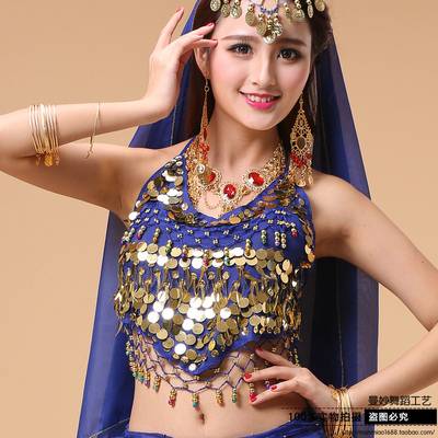 Indian dance Jiayu belly dance clothing dance dance belly dance top small pepper bellyband top S13