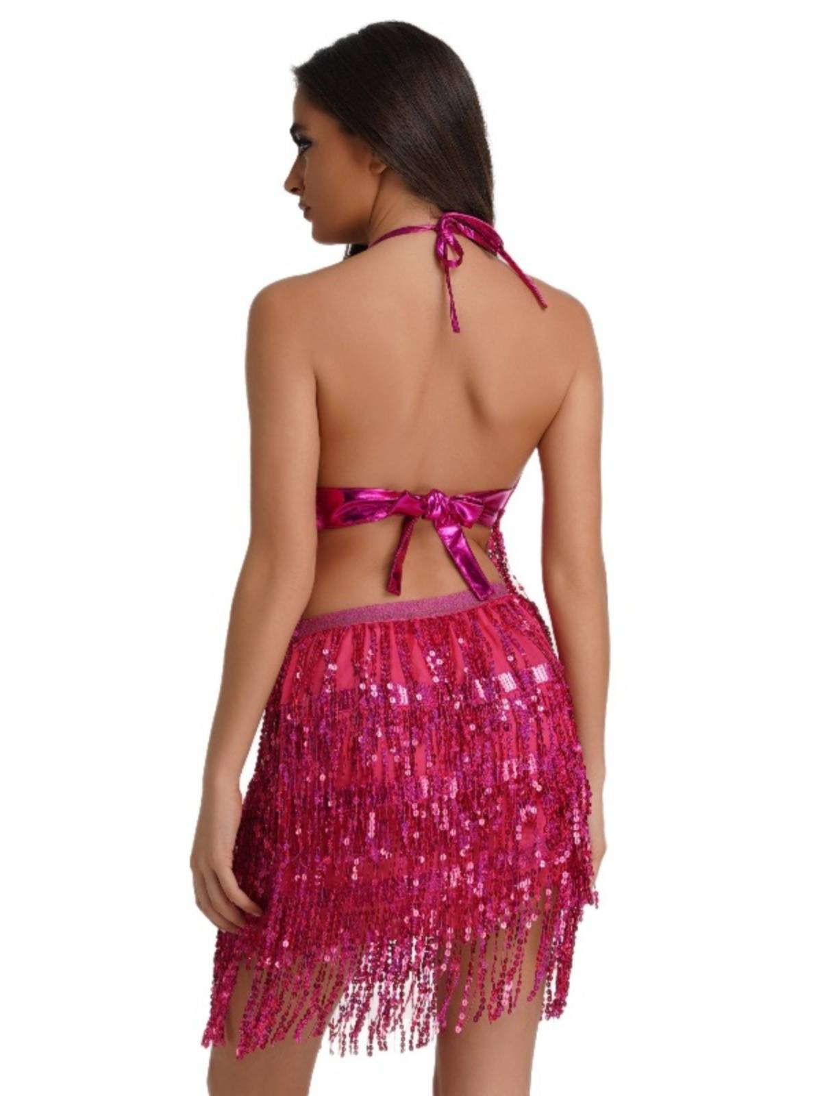 2023 new Latin dance clothing belly dance performance sexy jazz dance steel pipe dance Su dance skirt performance