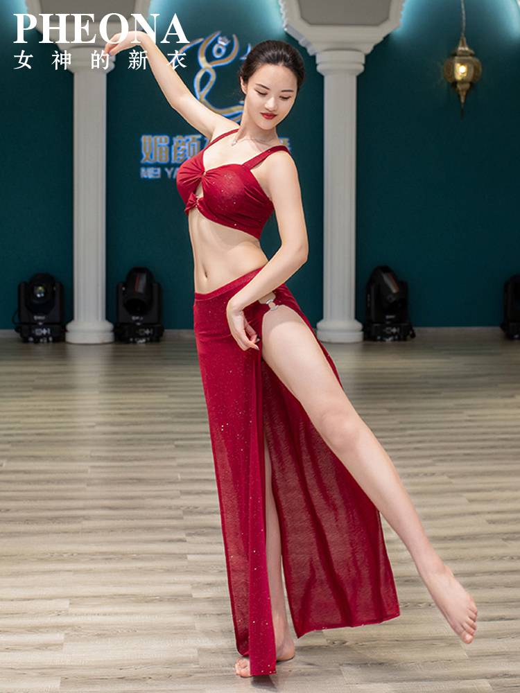 New clothes of the original design goddess 2024 new belly dance practice clothing sexy body skirt B128-1