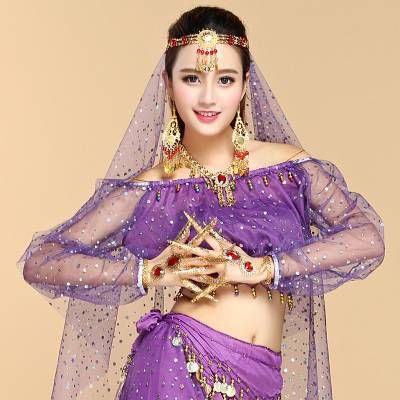 Belly Dance Head Gauze Adult Belly Dance Top Substander Accessories Speed Scarf Gine Seecies Head Scarf Hand Tolls