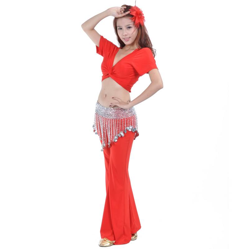 Dancer Belly Dance Triangle Drink Coin Belly Belly Dance Belly Dance Belly Chain Clothing Set Popularity Pine waist Scarf