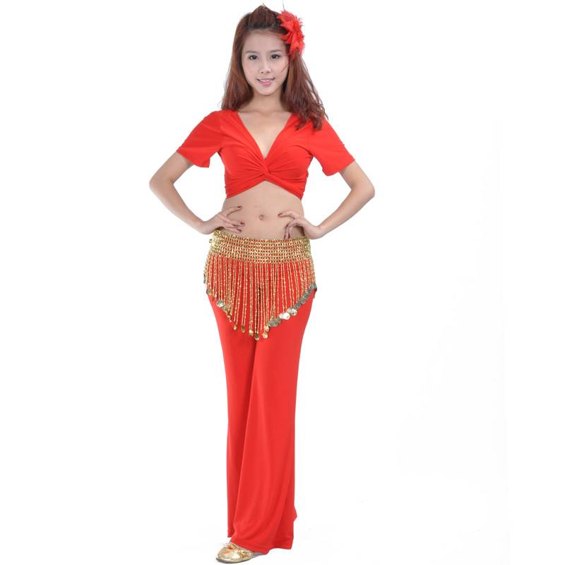Dancer Belly Dance Triangle Drink Coin Belly Belly Dance Belly Dance Belly Chain Clothing Set Popularity Pine waist Scarf